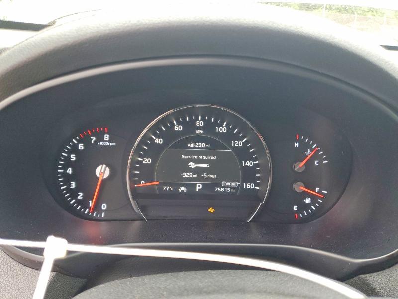 2019 Kia VIN 5XYPHDA53KG526516 COPART salvage auction — FRONT END, Id - Salvage Certificate Of Title, sold $4,250 on 2026-07-16 (photo 9)