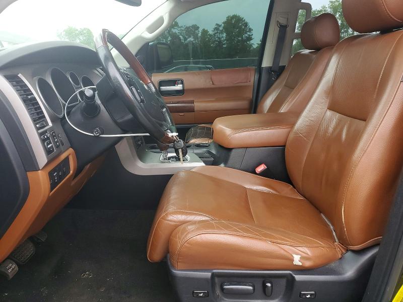 2011 Toyota Sequoia VIN 5TDDW5G19BS050780 COPART salvage auction — FRONT END, Sc - Cert Of Title-Salvage, sold $4,400 on 2026-07-06 (photo 7)