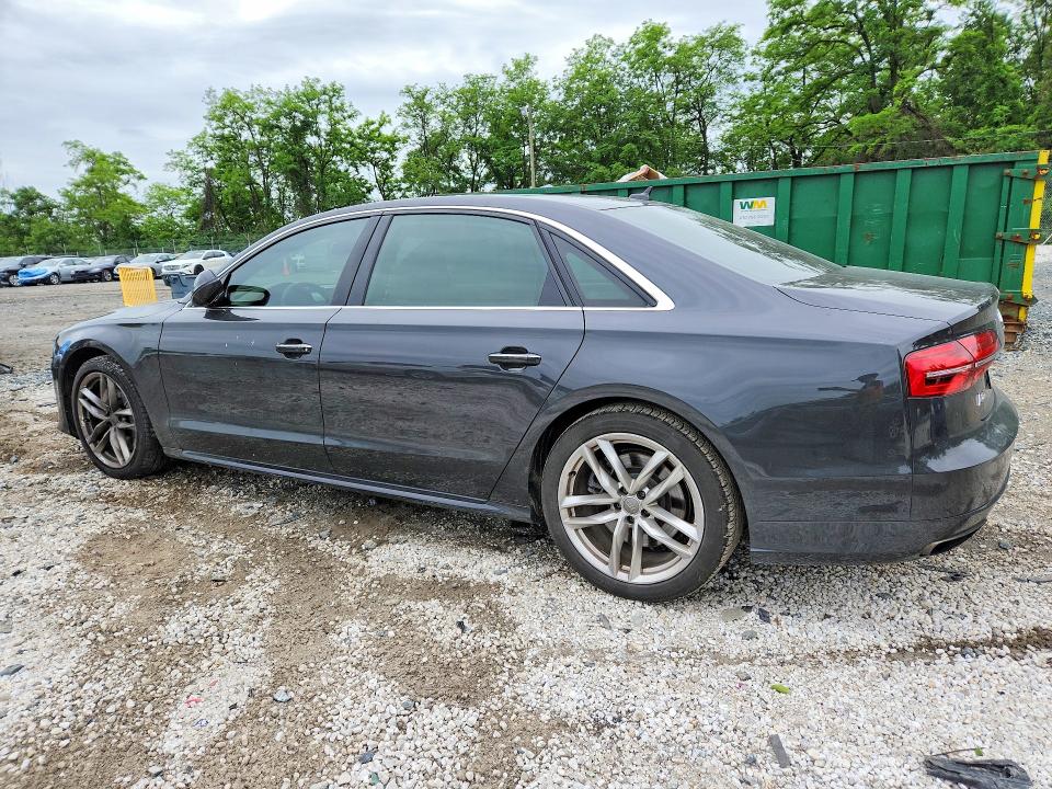 2016 Audi A8 VIN WAU43AFD6GN010115 COPART salvage auction — SIDE, Md - Cert Of Salvage > 75% Damage, sold $3,150 on 2026-07-19 (photo 2)