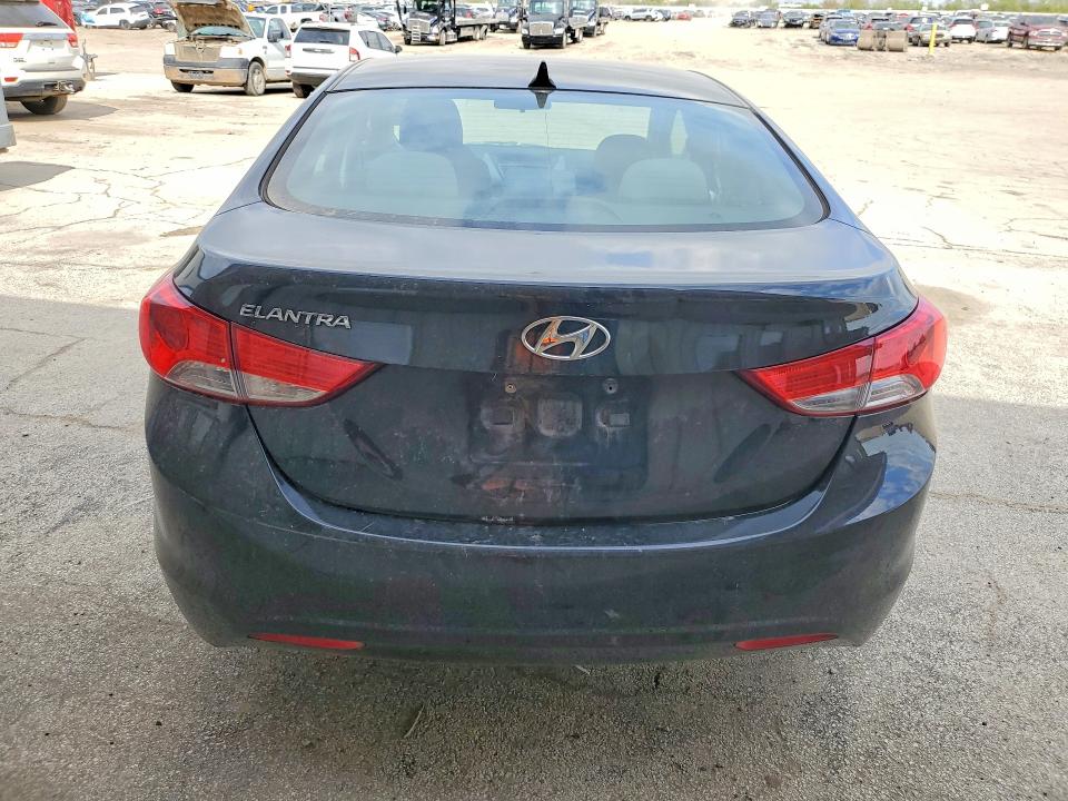 2013 Hyundai Elantra VIN 5NPDH4AE9DH412244 COPART salvage auction — VANDALISM, Il - Salvage Certificate, sold $525 on 2026-07-09 (photo 6)