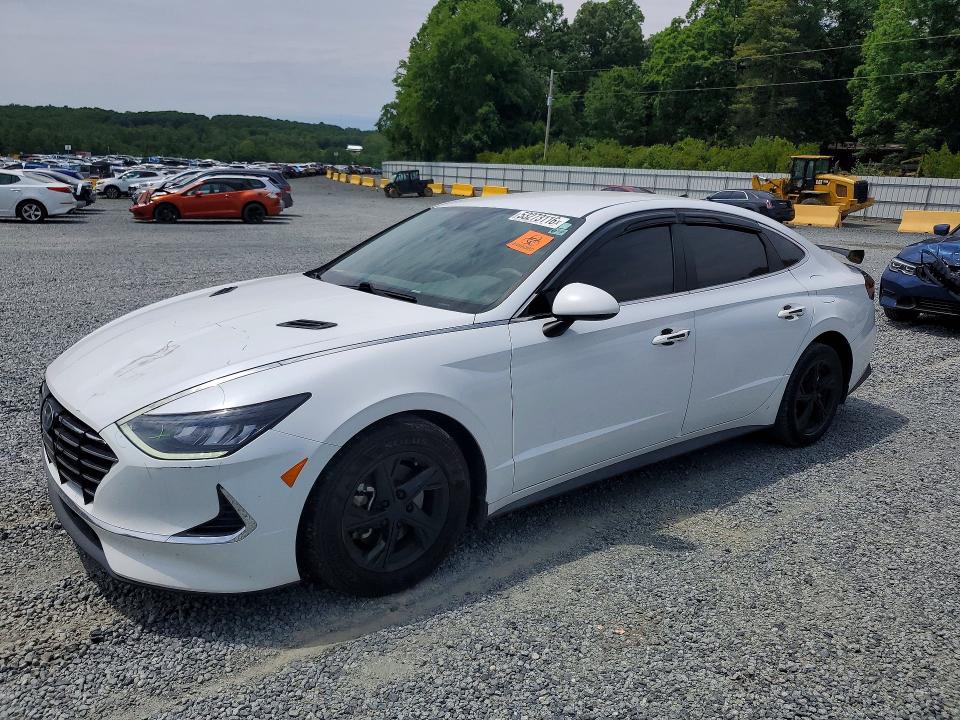 2021 Hyundai Sonata VIN 5NPEG4JA2MH120164 COPART salvage auction — FRONT END, Nc - Salvage Certificate Of Title, sold $4,050 on 2026-07-02 (photo 1)