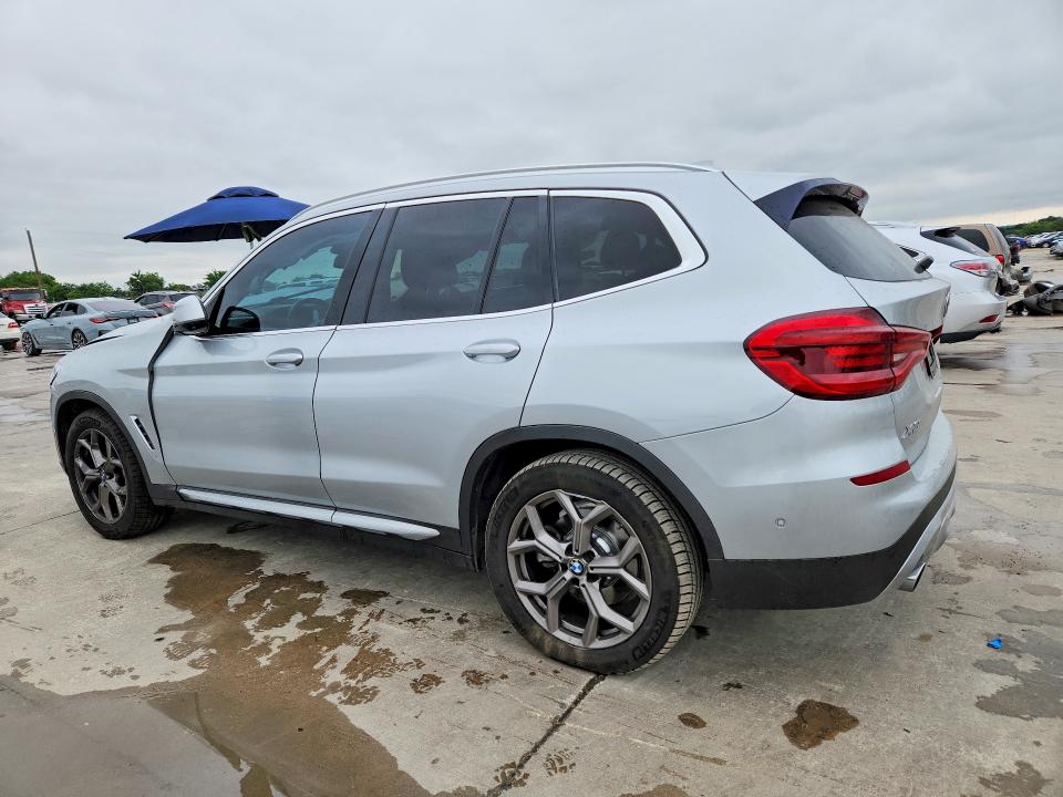 2021 BMW X3 VIN 5UXTY3C06M9G76989 COPART salvage auction — FRONT END, Tx - Salvage Vehicle Title, sold $3,850 on 2026-07-30 (photo 2)