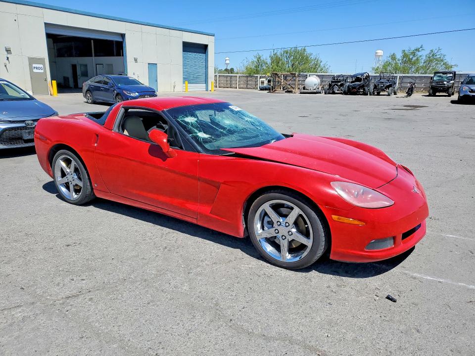 2006 Chevrolet Corvette VIN 1G1YY26UX65103769 COPART salvage auction — VANDALISM, Nm - Cert Of Title-Salvage, sold $5,600 on 2026-07-24 (photo 4)