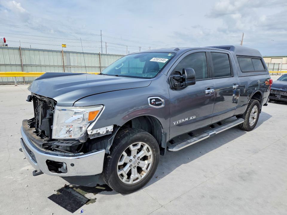 2017 Nissan TITAN VIN 1N6BA1F4XHN569391 COPART salvage auction — FRONT END, Tx - Salvage Vehicle Title, sold $8,600 on 2026-07-21 (photo 1)