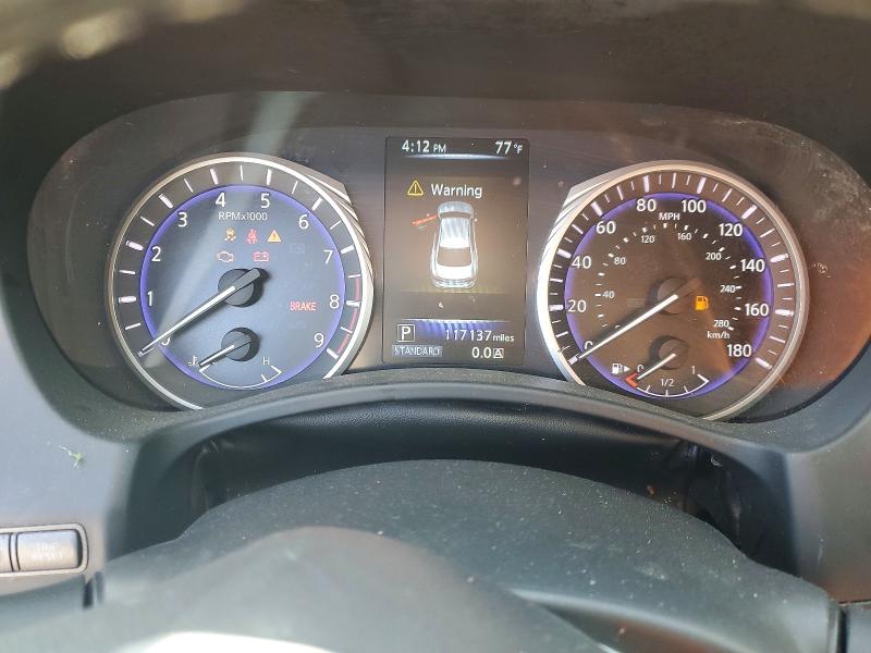 2015 Infiniti VIN JN1BV7AP3FM354050 COPART salvage auction — FRONT END, Ca - Salvage Certificate, sold $2,500 on 2026-07-24 (photo 9)