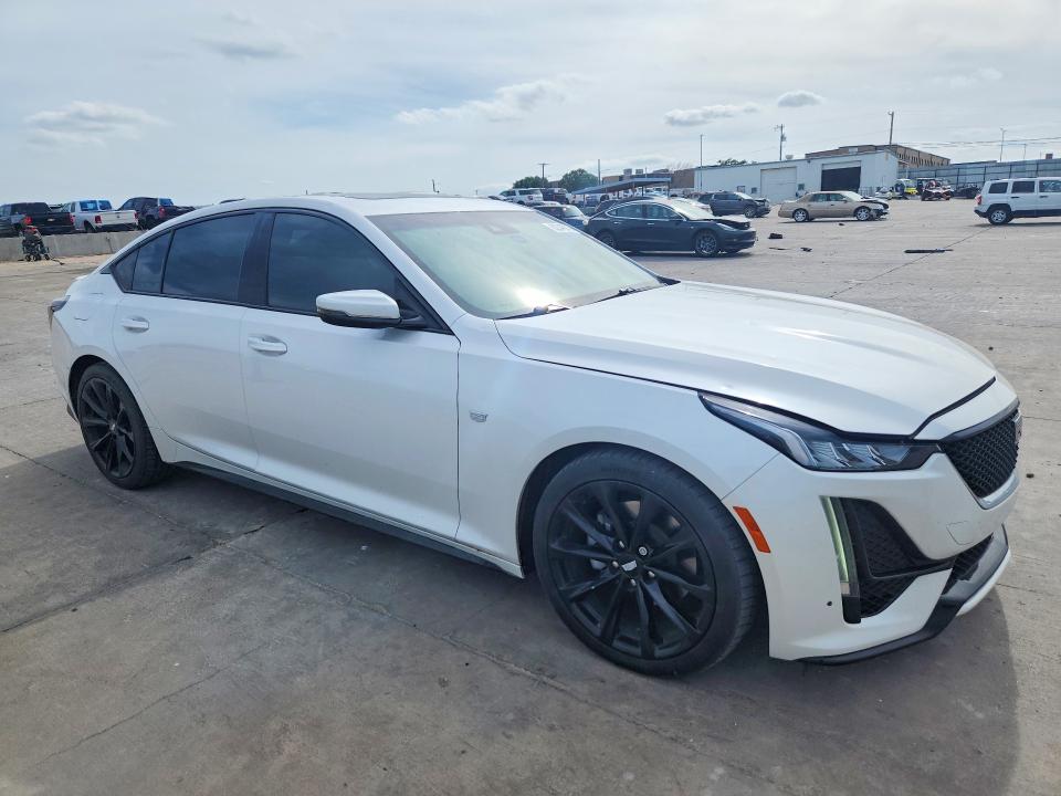 2021 Cadillac Ct5 VIN 1G6DP5RK0M0124888 COPART salvage auction — HAIL, Tx - Certificate Of Title, sold $13,600 on 2026-08-03 (photo 4)