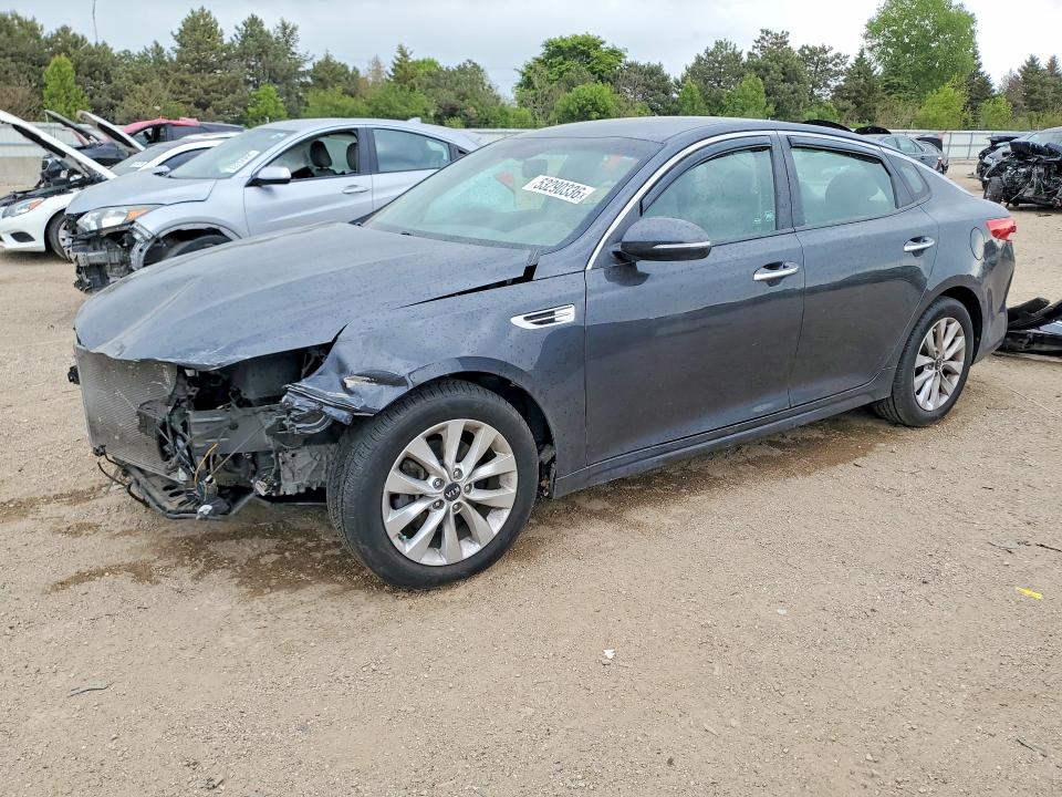 2017 Kia Optima VIN 5XXGT4L32HG153704 COPART salvage auction — FRONT END, Il - Salvage Certificate, sold $1,000 on 2026-07-21 (photo 1)