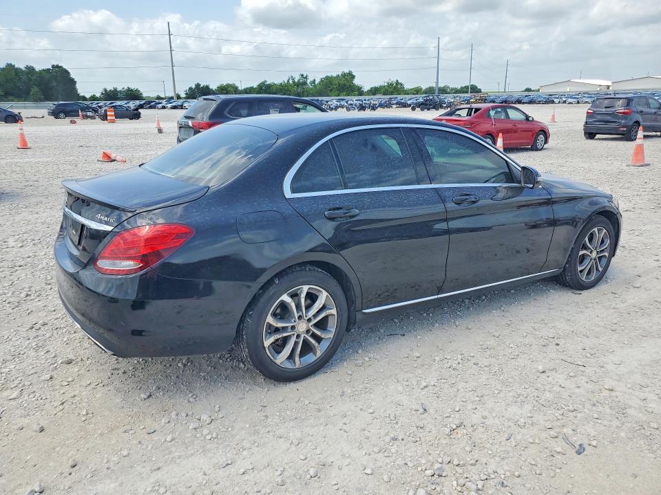 2016 Mercedes-benz C-klasse VIN 55SWF4KB2GU102702 COPART salvage auction — FRONT END, Tx - Salvage Vehicle Title, sold $3,800 on 2026-07-09 (photo 3)