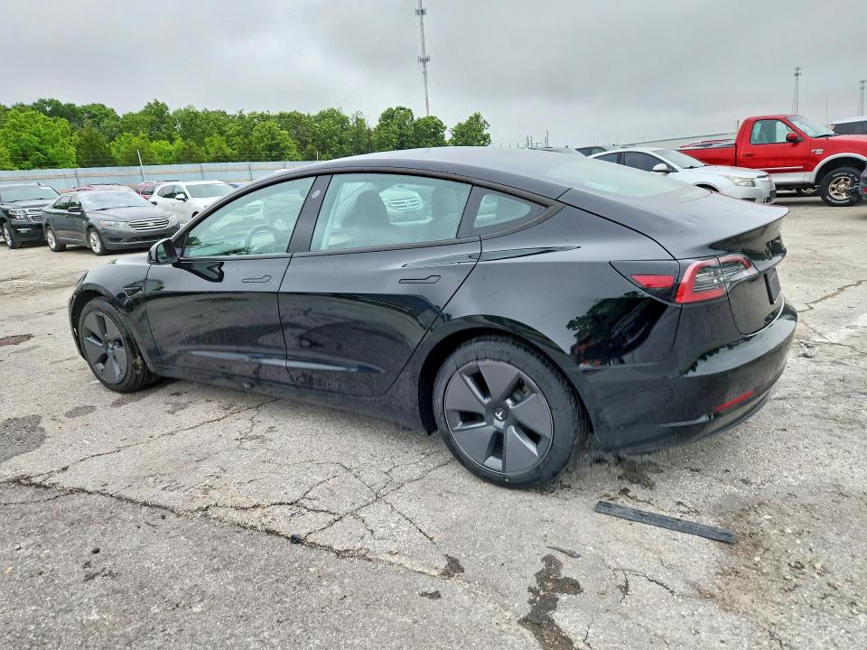 2021 Tesla Model 3 VIN 5YJ3E1EA0MF907067 COPART salvage auction — HAIL, Mo - Salvage Certificate Of Title, sold $8,700 on 2026-08-03 (photo 2)