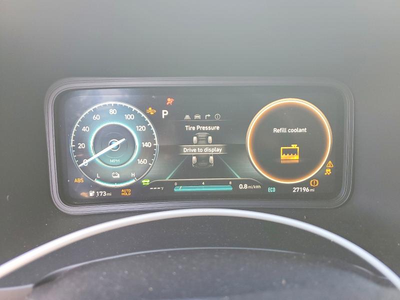 2023 Hyundai Kona VIN KM8K33AG0PU193102 COPART salvage auction — FRONT END, Fl - Certificate Of Destruction, sold $5,700 on 2026-07-06 (photo 9)