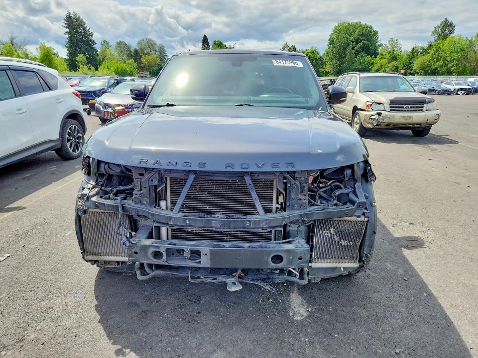 2014 Land rover RANGE ROVER VIN SALWR2TF7EA382842 COPART salvage auction — FRONT END, Or - Salvage Title Certificate, sold $3,100 on 2026-07-08 (photo 5)