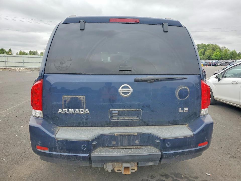 2008 Nissan Armada VIN 5N1AA08C98N600929 COPART salvage auction — FRONT END, Or - Salvage Title Certificate, sold $1,000 on 2026-07-27 (photo 6)