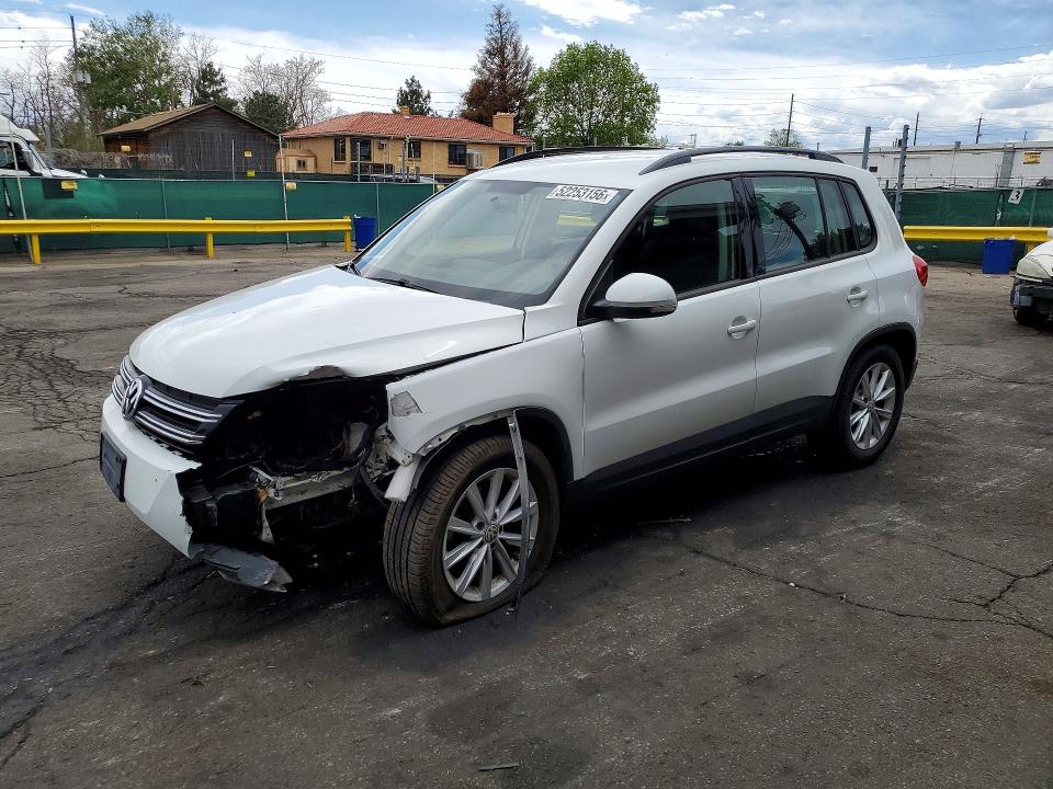 2017 Volkswagen Tiguan VIN WVGBV7AX7HK045513 COPART salvage auction — FRONT END, Co - Public - Salvage Title, sold $1,350 on 2026-07-14 (photo 1)