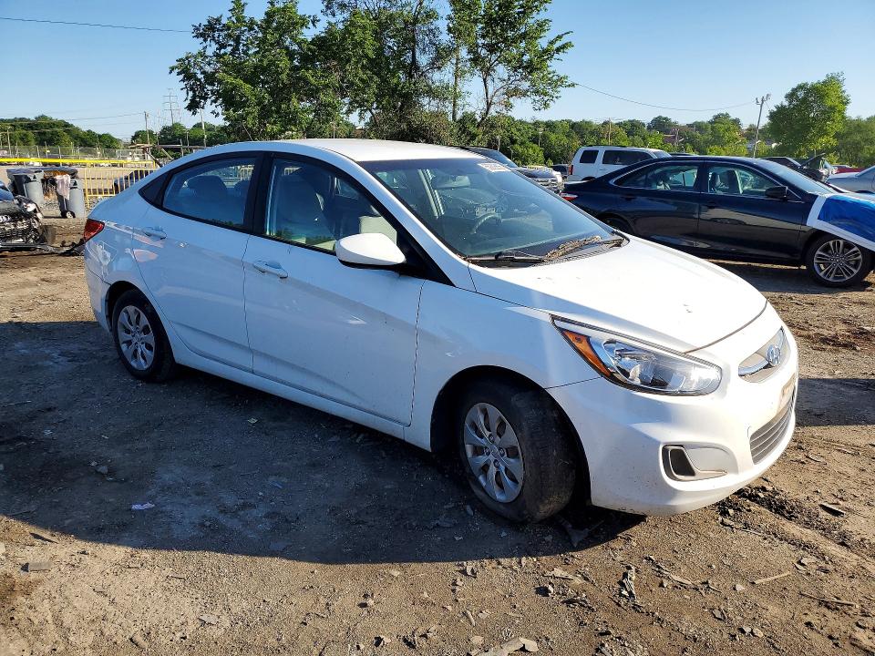 2017 Hyundai Accent VIN KMHCT4AEXHU309822 COPART salvage auction — FRONT END, Md - Certificate Of Title, sold $1,100 on 2026-07-02 (photo 4)