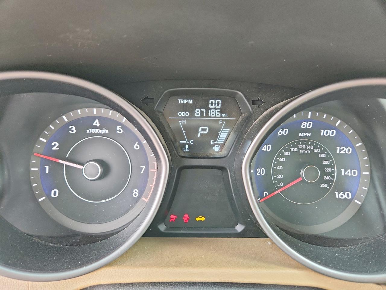 2013 Hyundai Elantra VIN 5NPDH4AE0DH244719 COPART salvage auction — Side, TX - SALVAGE VEHICLE TITLE, sold $1,350 on 2026-07-02 (photo 9)