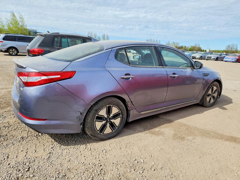 2011 Kia Optima hybrid VIN KNAGM4ADXB5004233 COPART salvage auction — MECHANICAL, On - Permit No Brand - Fit (P), sold $950 on 2026-07-09 (photo 3)