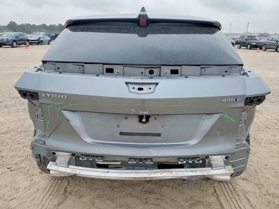 2025 Cadillac Lyriq VIN 1GYKPURK7SZ316651 COPART salvage auction — REAR END, Tx - Salvage Vehicle Title, sold $16,900 on 2026-07-24 (photo 6)