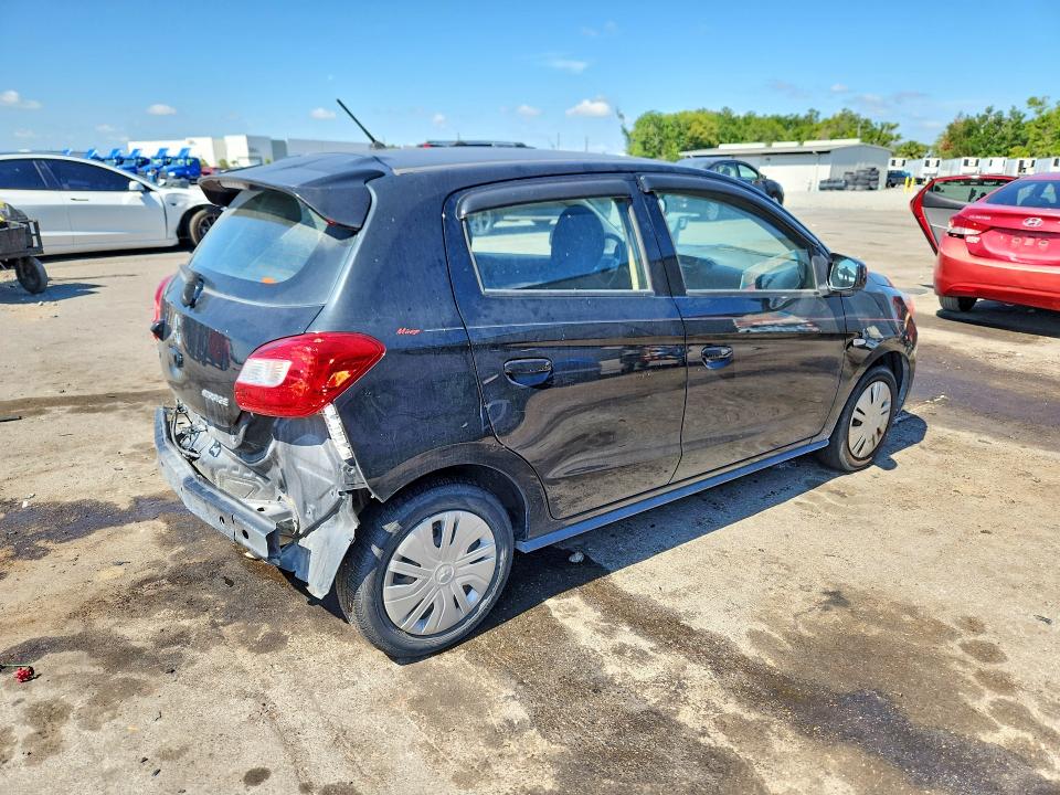 2019 Mitsubishi Mirage VIN ML32A3HJ6KH016361 COPART salvage auction — REAR END, FL, sold $2,200 on 2026-07-15 (photo 3)