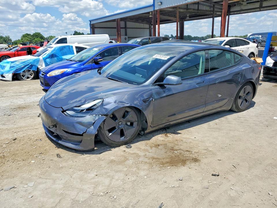 2023 Tesla Model 3 VIN 5YJ3E1EA6PF417415 COPART salvage auction — FRONT END, Fl - Cert Of Title Slvg Rebuildable, sold $8,300 on 2026-07-31 (photo 1)