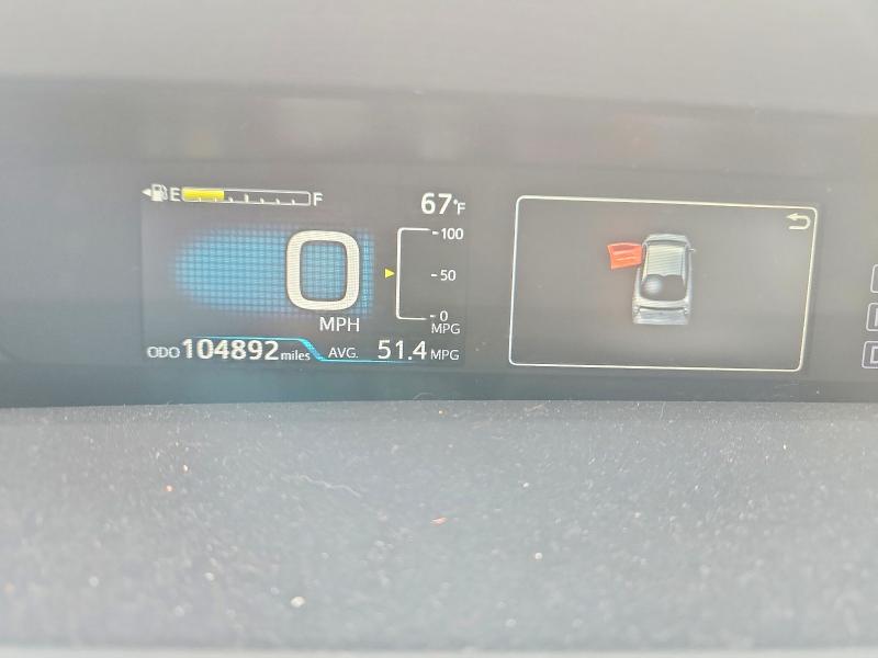 2016 Toyota Prius VIN JTDKBRFU5G3008072 COPART salvage auction — FRONT END, Nm - Cert Of Title-Salvage, sold $3,700 on 2026-07-20 (photo 9)