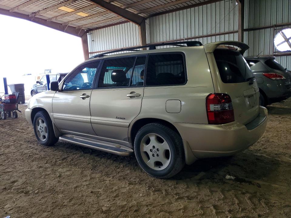 2006 Toyota Highlander VIN JTEDP21A360109220 COPART salvage auction — FRONT END, Tx - Salvage Vehicle Title, sold $625 on 2026-07-23 (photo 2)