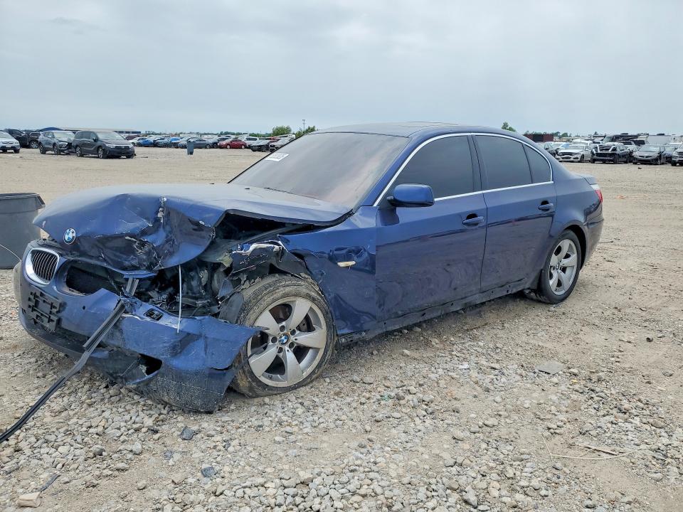 2008 BMW 5 series VIN WBANU53578CT01175 COPART salvage auction — FRONT END, TX - BONDED TITLE - SALVAGE (P), sold $350 on 2026-08-03 (photo 1)