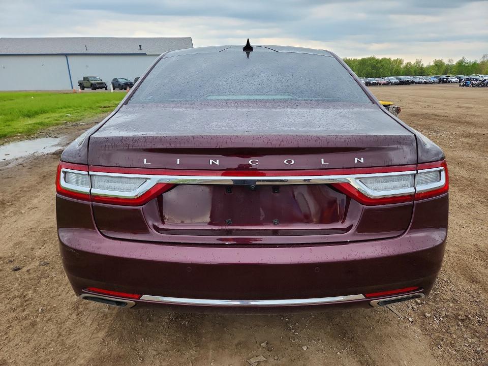 2020 Lincoln Continental VIN 1LN6L9RP2L5602102 COPART salvage auction — HAIL, Oh - Cert Of Title-Salvage, sold $10,800 on 2026-07-02 (photo 6)