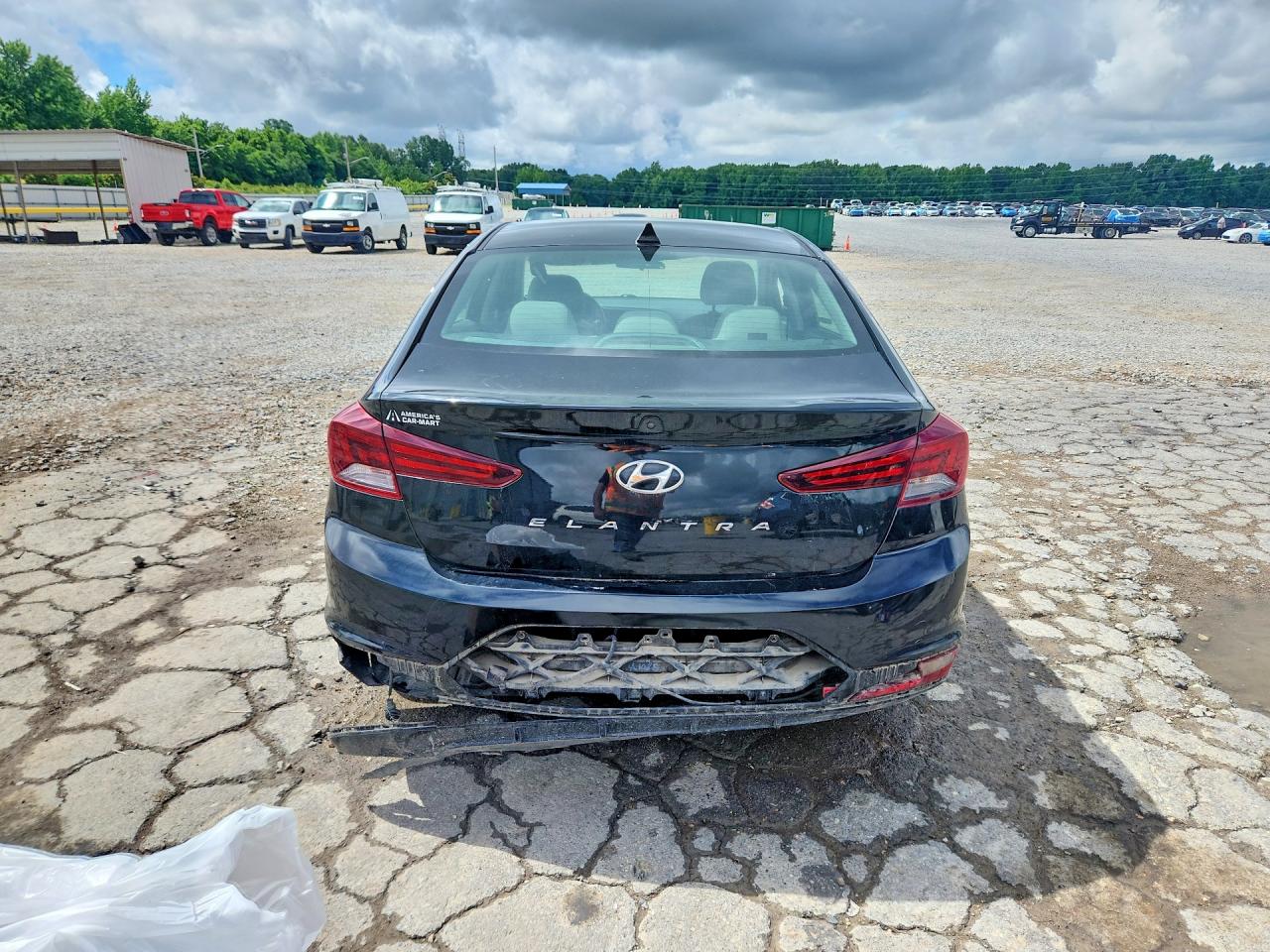 2019 Hyundai Elantra VIN 5NPD84LF1KH427954 COPART salvage auction — Front End, TN - SALVAGE CERTIFICATE, sold $1,900 on 2026-07-09 (photo 6)