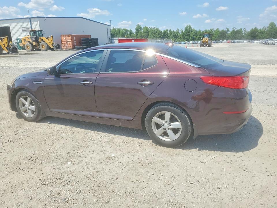 2014 Kia VIN 5XXGM4A70EG287545 COPART salvage auction — FRONT END, Nc - Salvage Certificate Of Title, sold $825 on 2026-07-13 (photo 2)