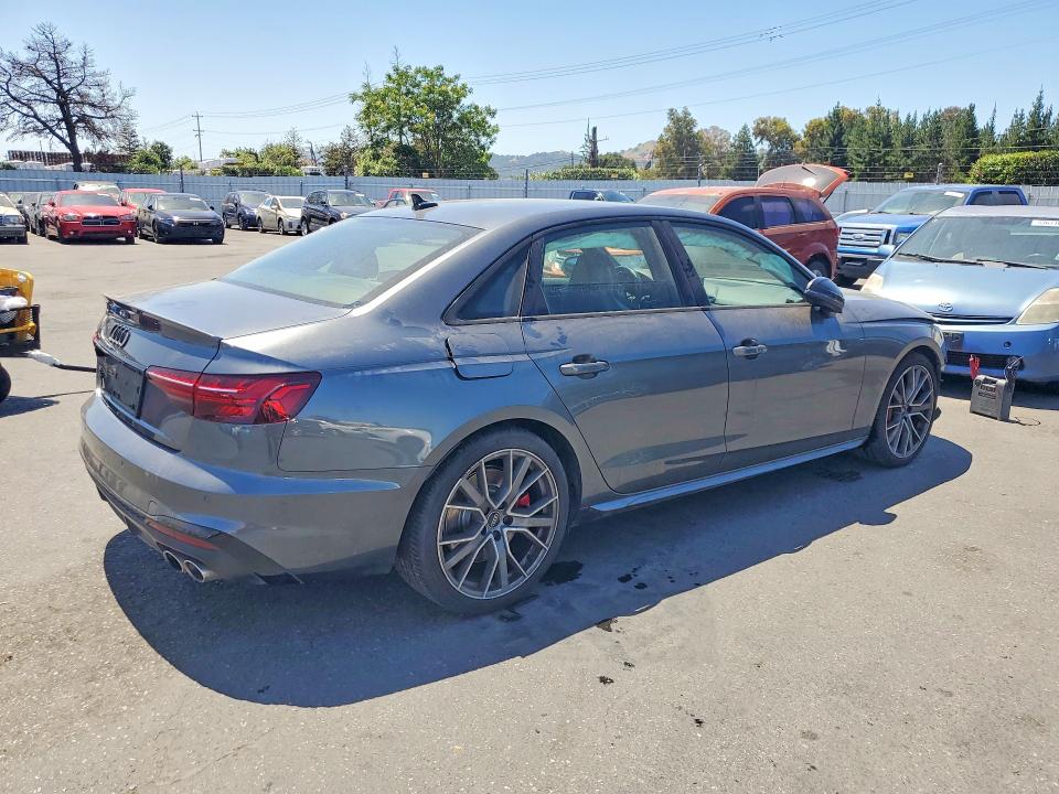 2021 Audi S4 VIN WAUB4AF44MA086486 COPART salvage auction — FRONT END, Ca - Salvage Certificate, sold $6,300 on 2026-07-07 (photo 3)