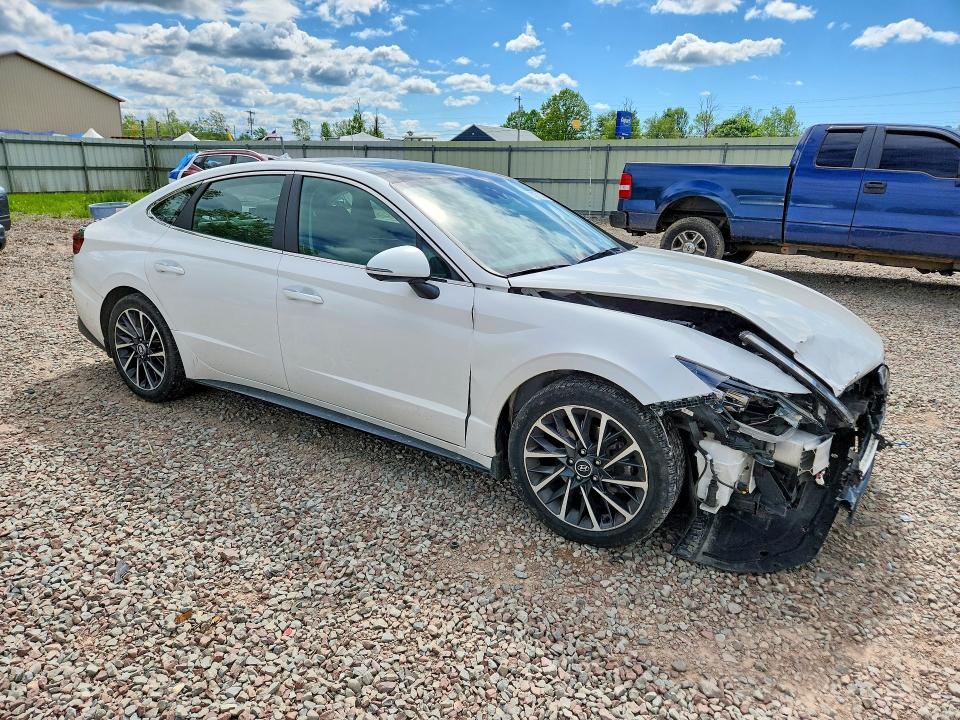 2023 Hyundai Sonata VIN KMHL34J21PA251041 COPART salvage auction — FRONT END, NY - MV-907A SALVAGE CERTIFICATE, sold $7,500 on 2026-07-15 (photo 4)