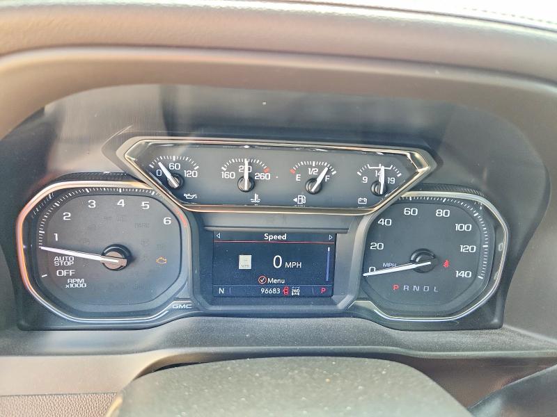 2021 Gmc SIERRA VIN 3GTU9DEDXMG255816 COPART salvage auction — HAIL, Mo - Salvage Certificate Of Title, sold $16,200 on 2026-07-29 (photo 9)