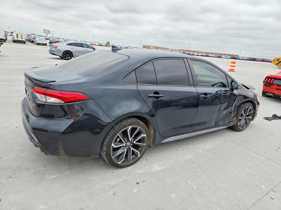 2021 Toyota Corolla VIN JTDS4MCEXMJ065059 COPART salvage auction — FRONT END, Tx - Salvage Vehicle Title, sold $5,600 on 2026-07-31 (photo 3)