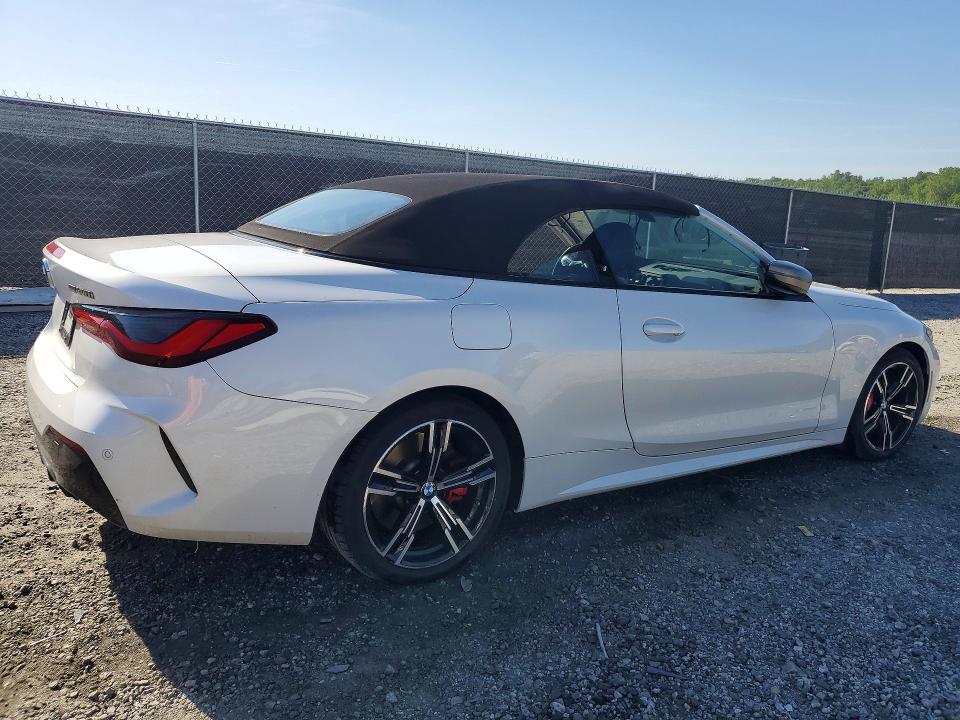 2022 BMW M440i VIN WBA53AT01NCJ15062 COPART salvage auction — SIDE, SC - CERT OF TITLE-SALVAGE, sold $12,400 on 2026-07-29 (photo 3)