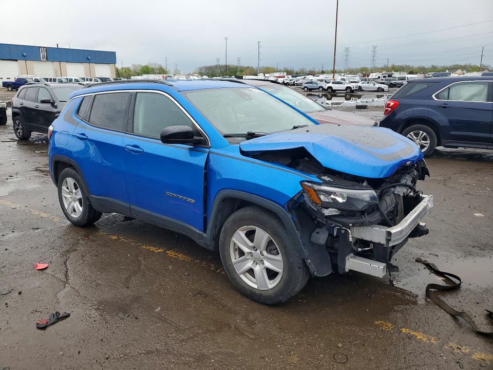 2022 Jeep Compass VIN 3C4NJCBBXNT155877 COPART salvage auction — FRONT END, Fl - Certificate Of Destruction, sold $2,850 on 2026-07-02 (photo 4)