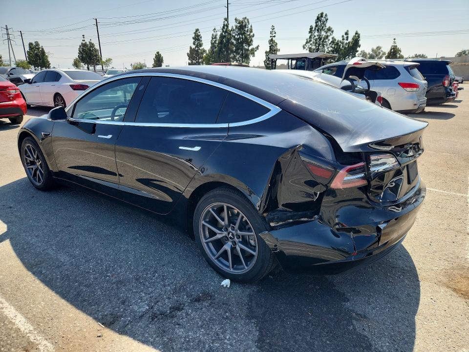 2020 Tesla Model 3 VIN 5YJ3E1EA6LF611257 COPART salvage auction — REAR END, Ca - Salvage Certificate, sold $5,500 on 2026-07-27 (photo 2)