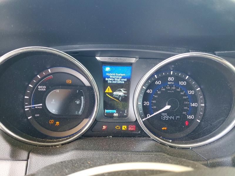 2014 Hyundai Sonata VIN KMHEC4A4XEA102537 COPART salvage auction — FRONT END, Ga - Cert Of Title-Salvage, sold $600 on 2026-07-09 (photo 9)