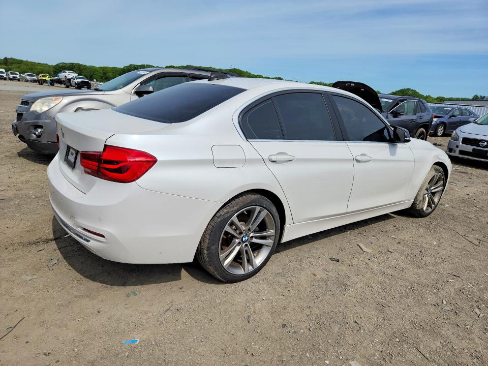 2017 BMW 3 series VIN WBA8D9C3XHA011155 COPART salvage auction — NORMAL WEAR, MA - CERTIFICATE OF TITLE, sold $3,100 on 2026-07-29 (photo 3)