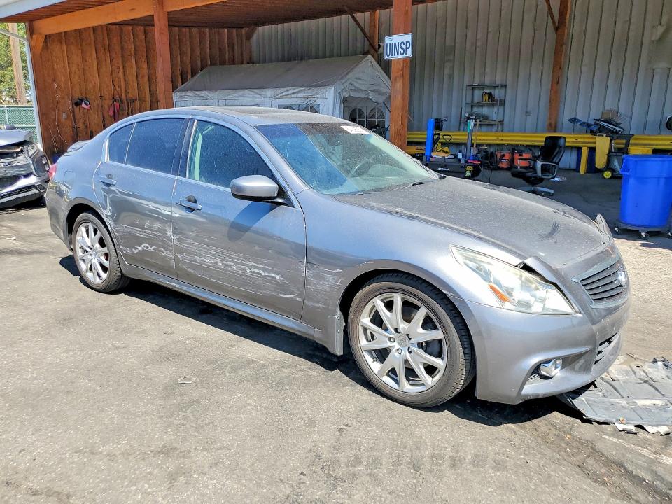 2012 Infiniti G VIN JN1CV6AR9CM679281 COPART salvage auction — FRONT END, Co - Public - Salvage Title, sold $525 on 2026-07-02 (photo 4)