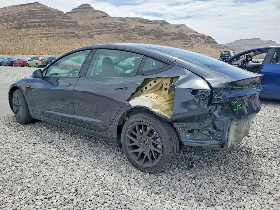 2025 Tesla Model 3 VIN 5YJ3E1EA0SF011168 COPART salvage auction — REAR END, Nv - Salvage Title, sold $13,000 on 2026-07-13 (photo 2)