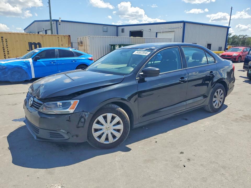 2014 Volkswagen Jetta VIN 3VW2K7AJ7EM442021 COPART salvage auction — FRONT END, FL - CERT OF TITLE SLVG REBUILDABLE, sold $750 on 2026-07-02 (photo 1)
