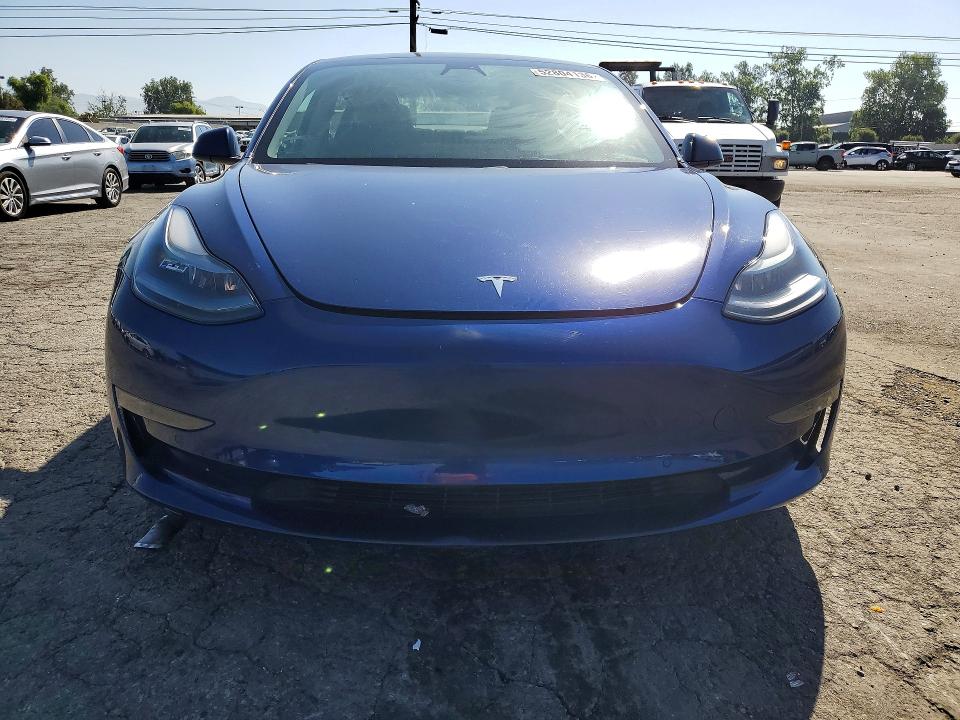 2021 Tesla VIN 5YJ3E1EB0MF037880 COPART salvage auction — REAR END, Ca - Salvage Certificate, sold $8,400 on 2026-07-09 (photo 5)