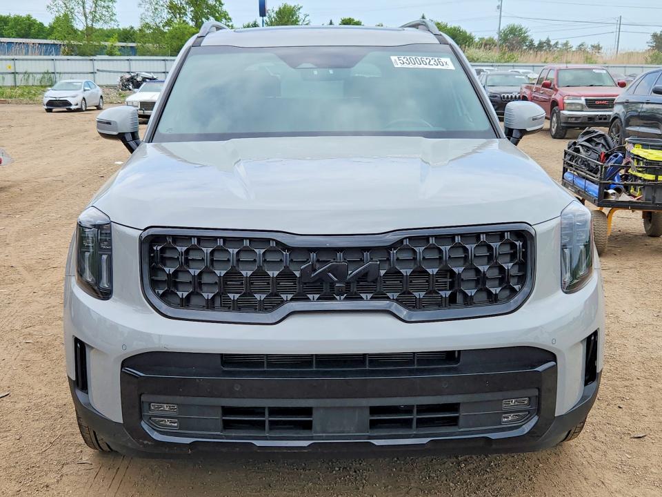 2025 Kia Telluride VIN 5XYP5DGC0SG596019 COPART salvage auction — HAIL, Oh - Cert Of Title-Salvage, sold $22,300 on 2026-07-02 (photo 5)