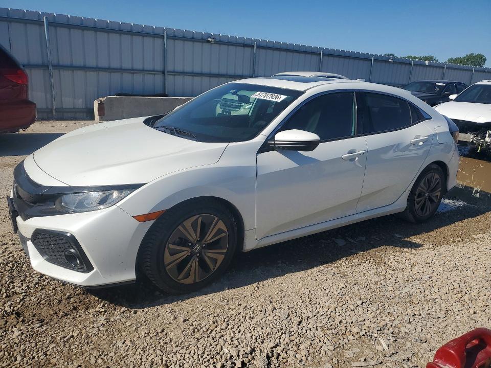 2017 Honda Civic VIN SHHFK7H57HU207736 COPART salvage auction — HAIL, Ks - Cert Of Title-Salvage, sold $100 on 2026-07-21 (photo 1)