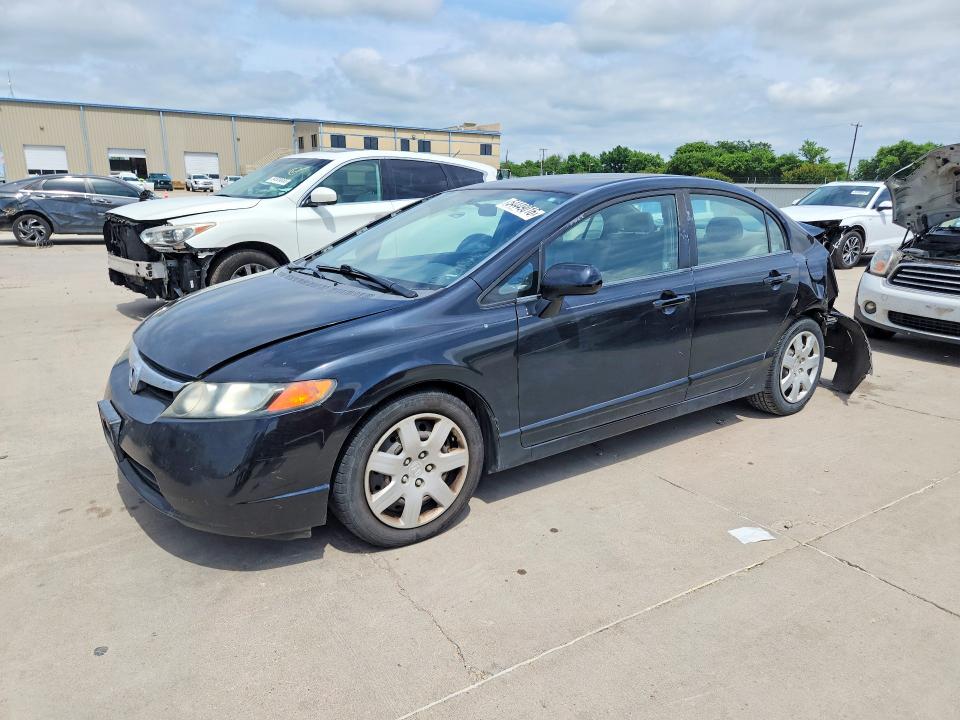 2008 Honda Civic VIN 1HGFA16508L097342 COPART salvage auction — REAR END, Tx - Salvage Vehicle Title, sold $800 on 2026-07-02 (photo 1)