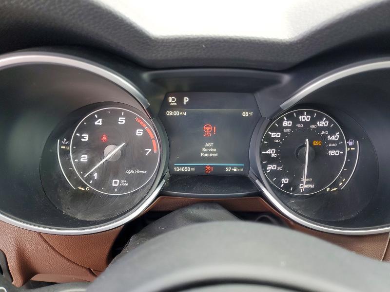 2018 Alfa romeo Stelvio VIN ZASFAKBN3J7C27954 COPART salvage auction — FRONT END, Ca - Salvage Certificate, sold $3,000 on 2026-07-08 (photo 9)