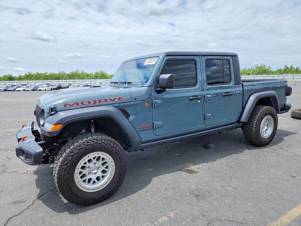 2024 Jeep Gladiator VIN 1C6JJTEG5RL123711 COPART salvage auction — VANDALISM, Ca - Certificate Of Title, sold $33,250 on 2026-07-09 (photo 1)