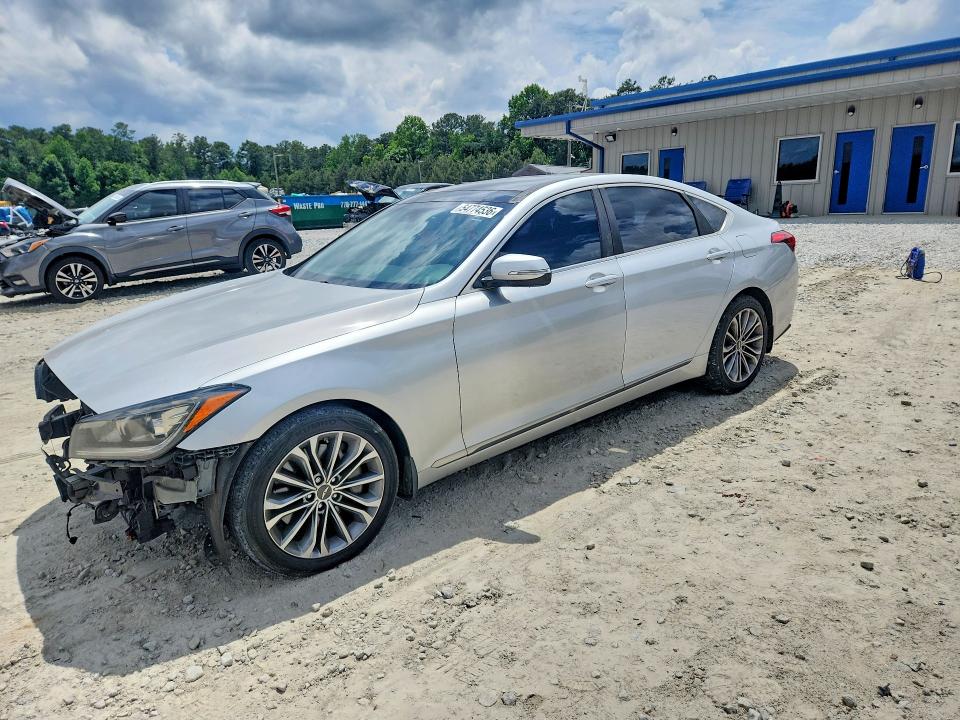 2015 Hyundai VIN KMHGN4JE6FU101591 COPART salvage auction — FRONT END, GA - CERT OF TITLE-SALVAGE, sold $900 on 2026-07-23 (photo 1)