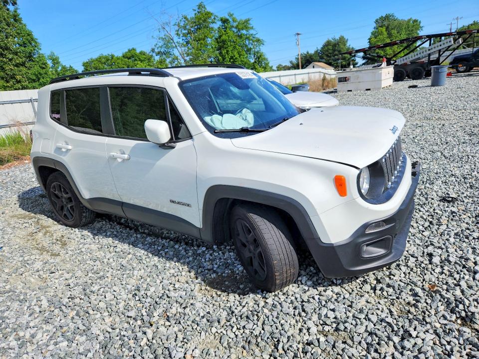 2018 Jeep Renegade VIN ZACCJABB1JPJ58421 COPART salvage auction — FRONT END, Nc - Salvage Certificate Of Title, sold $250 on 2026-07-15 (photo 4)