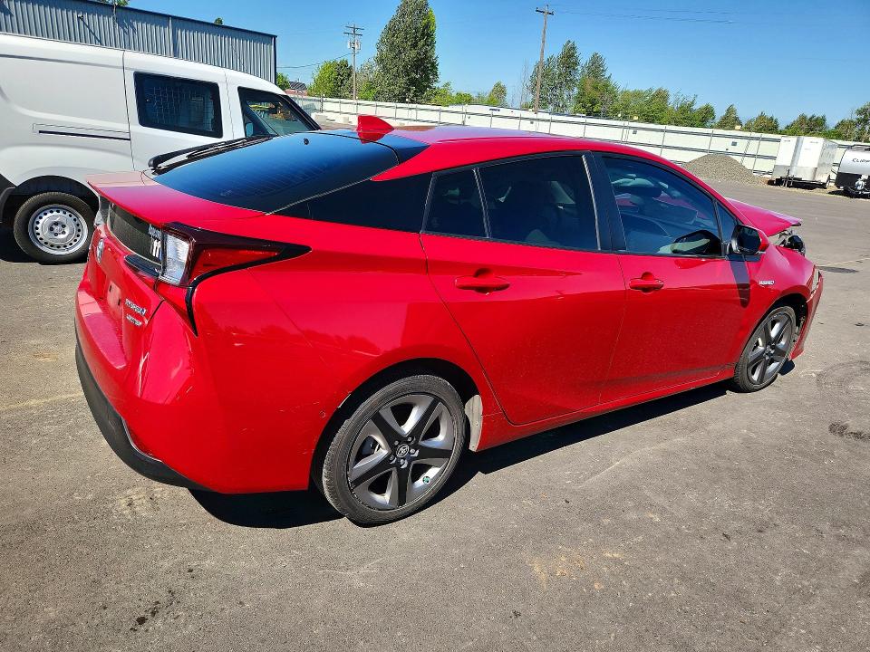 2021 Toyota Prius VIN JTDKAMFU2M3132110 COPART salvage auction — FRONT END, Or - Salvage Title Certificate, sold $7,700 on 2026-07-06 (photo 3)